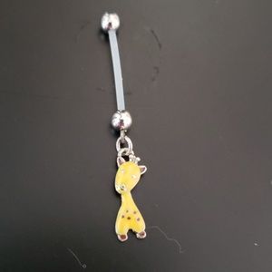 Giraffe belly ring